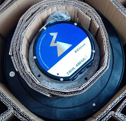 Packaging of RH35V-ZlK.DC.1R  ZIEHL-ABEGG centrifugal fan