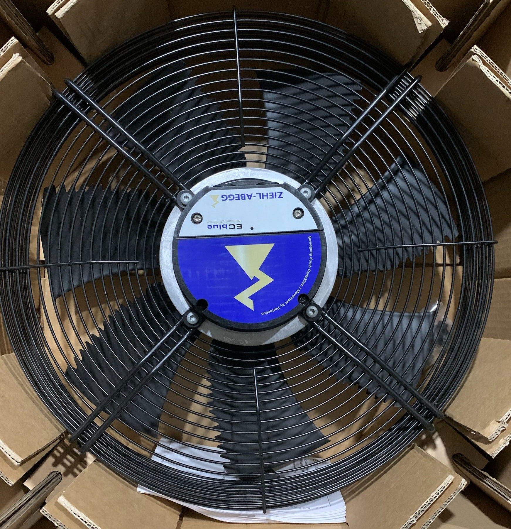 Top View   FN045-6lK.BD.V7P2  ZIEHL-ABEGG Axial Fan