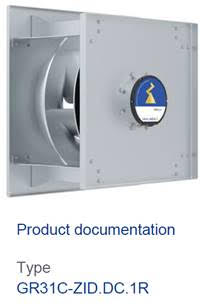 bracket of GR31C-ZID.DC.1R ZIEHL-ABEGG centrifugal fan
