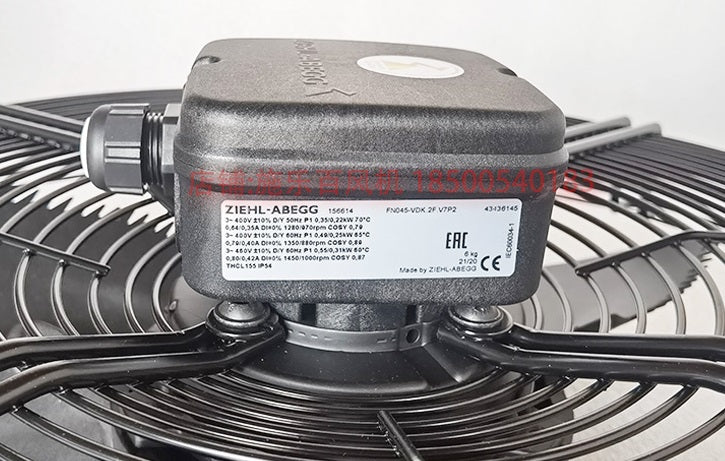 label of FN045-VDK.2F.V7P2 ZIEHL-ABEGG Axial Fan