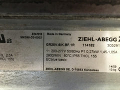 lable of GR25V-6IK.BF.1R  ZIEHL-ABEGG centrifugal fan
