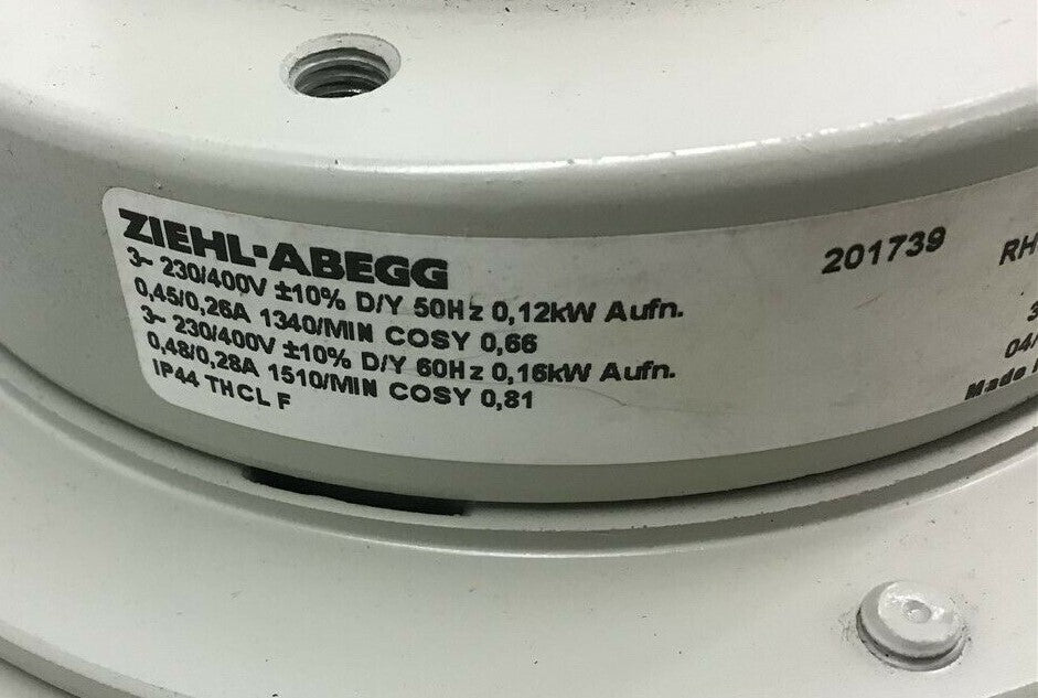 lable of RH31M-4DK.2A.2R ZIEHL-ABEGG centrifugal fan