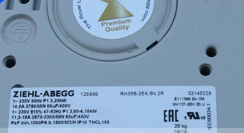 lable of  RH35B-2EK.6N.2R  ZIEHL-ABEGG centrifugal fan
