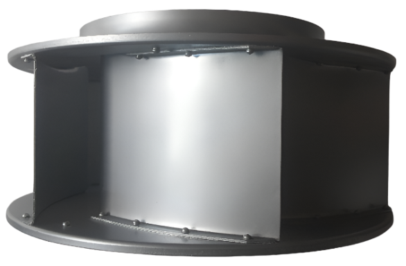 left side view of RH40M-4EK.41.1R ZIEHL-ABEGG centrifugal fan
