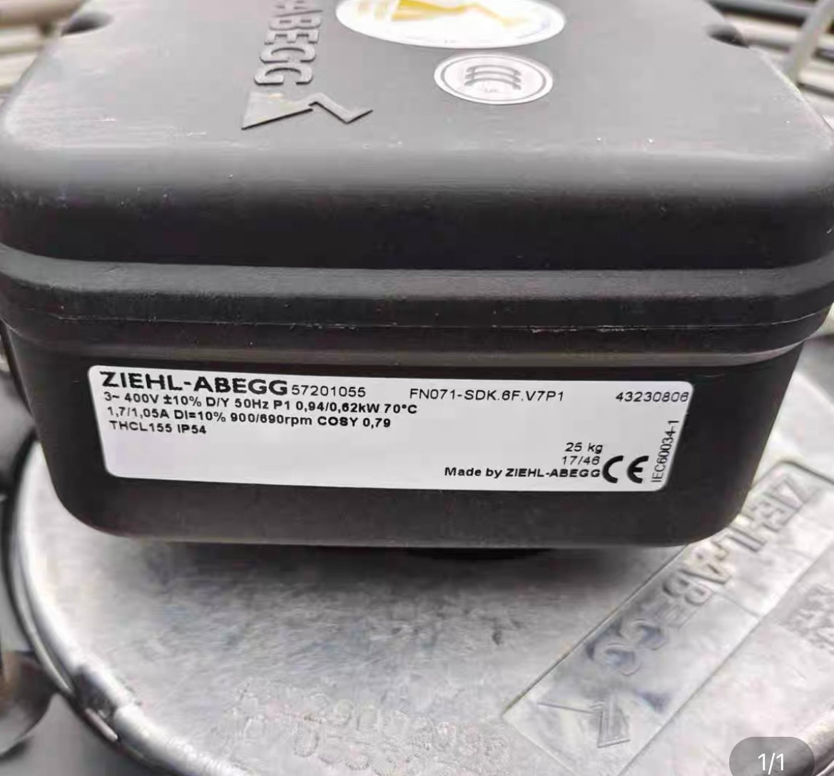 nameplate FN071-SDK.6F.V7P1 ZIEHL-ABEGG