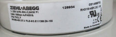 nameplate of RH31M-4EK.2C.1R ZIEHL-ABEGG centrifugal fan
