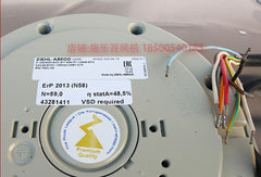 nameplate of RH50E-4DK.6K.1R ZIEHL-ABEGG centrifugal fan