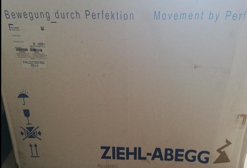 packing box of RH71M-6DK.7Q.1R ZIEHL-ABEGG centrifugal fan