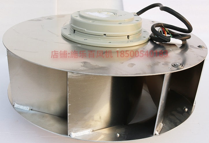 right side view of RH50E-4DK.6K.1R ZIEHL-ABEGG centrifugal fan