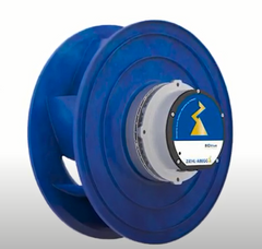 side view of RH31C-ZID.DC.CR ZIEHL-ABEGG centrifugal fan